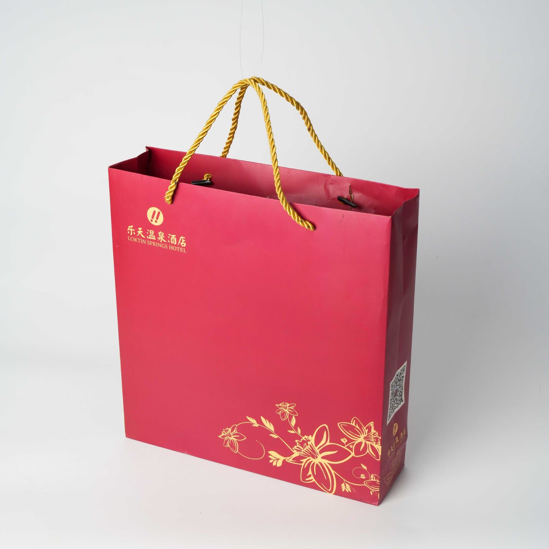 Elegant Red Paper Gift Bag
